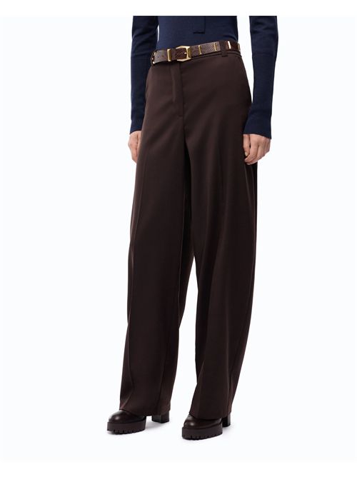 Pantaloni barrel fit in misto lana PINKO | 107712A3MS/M04